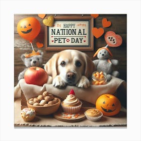 National Pet Day 4 Canvas Print