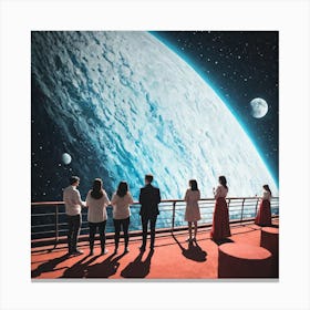 Moon And The Stars 17 Canvas Print