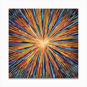 Abstract Burst Canvas Print