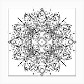 Mandala Meditation Zen Flower Yoga Canvas Print