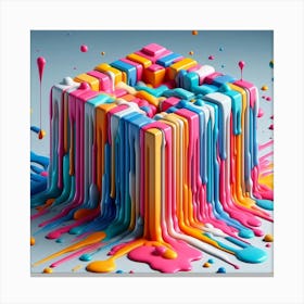 Colorful block Canvas Print