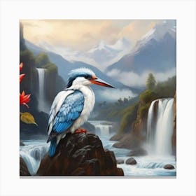 Kingfisher Watching Canvas Print