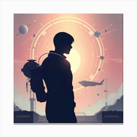 Space Traveler Canvas Print