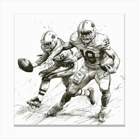 A Football Game Hand Drawn Sketch Illustration 1718670713 1 Canvas Print