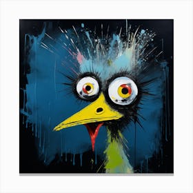 Crazy Parrot 6 Canvas Print