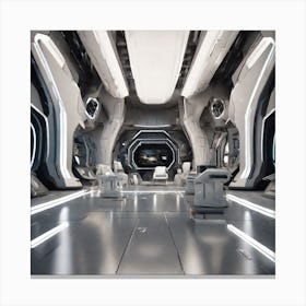 Futuristic Interior 4 Canvas Print