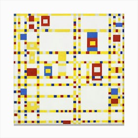 Piet Mondrian S Broadway Boogie Woogie (1942–1943) Canvas Print