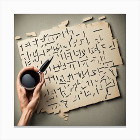 Egyptian Writing Canvas Print