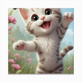 Cute Kitten Canvas Print