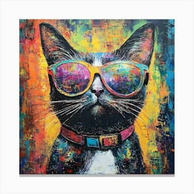 The Coolest Cat In Town 1 Canvas Print