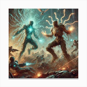 Corrupted Units Image Canvas Print