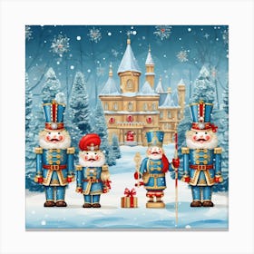 Christmas Nutcrackers Canvas Print
