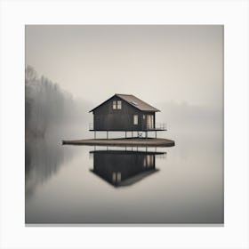 House On A Lake 1 Canvas Print