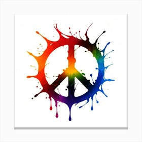 Peace Sign Canvas Print