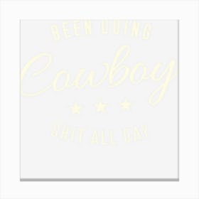 Western Cowboy Cowgirl Gift Canvas Print