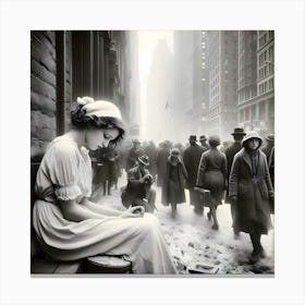 Depression Fallout-1930s ~Reimagined 34 Canvas Print