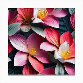 Paper Flowers Canvas Print