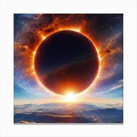 Eclipse - Eclipse Stock Videos & Royalty-Free Footage Canvas Print