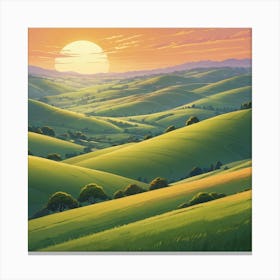 Landscape Painting Canvas Print