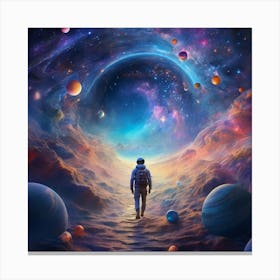 Man In Space Canvas Print