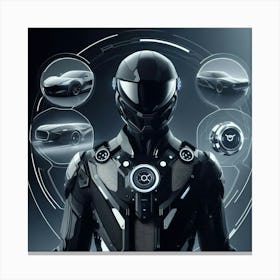 Futuristic Man 212 Canvas Print