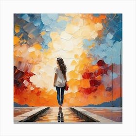 Abstract painting Canvas Print