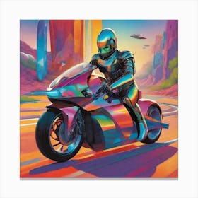 Futuristic Motorcycle Canvas Print