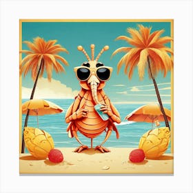 Bug On The Beach Canvas Print