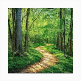 Path Through The Woods Canvas Print