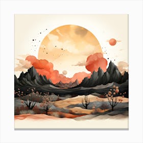 Desert Landscape Canvas Print