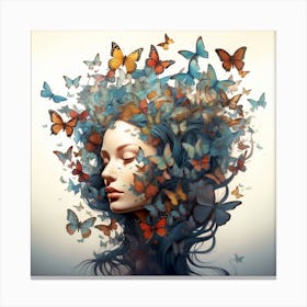 Thinking Butterflies Canvas Print