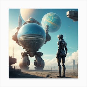 Futuristic Landscape Canvas Print