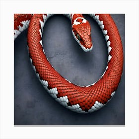 Red Snake Canvas Print