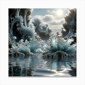 Waves Of Life 6 Canvas Print