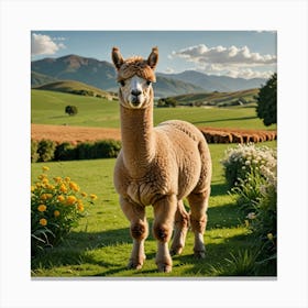 Alpaca Canvas Print