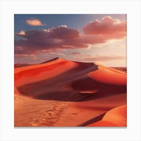 Sunset In The Desert 1 Canvas Print