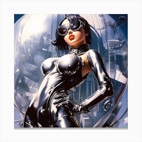 Futuristic Woman 2 Canvas Print