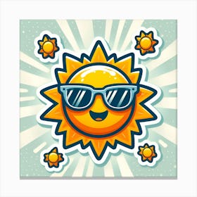 Sun Sticker 2 Canvas Print