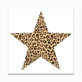 Leopard Star Canvas Print