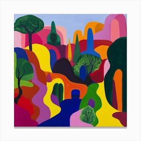 Abstract Park Collection Parque Mexico Mexico City 1 Canvas Print