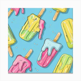 Ice Cream Pops 2 Canvas Print