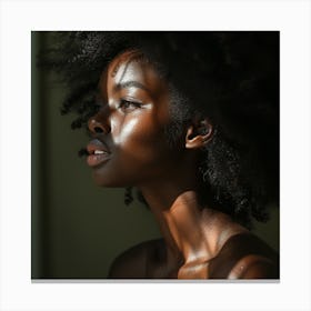 Afro Hair Canvas Print