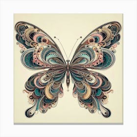 Symmetrical Butterfly Art 2 Canvas Print