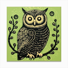 Owl Print Canvas Print