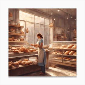 Bakery Girl 2 Canvas Print