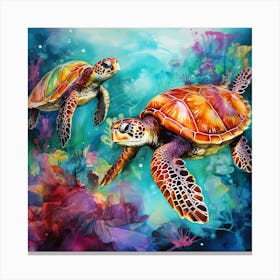Sea Turtles 6 Canvas Print