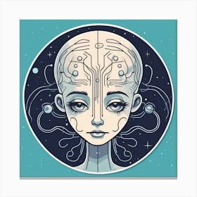 Futuristic Woman 75 Canvas Print