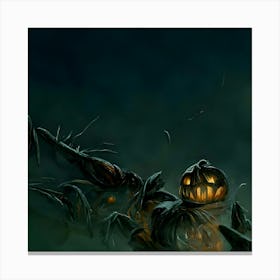 Halloween Pumpkins Canvas Print