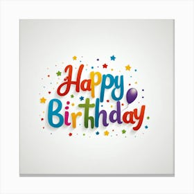 Happy Birthday 10 Canvas Print