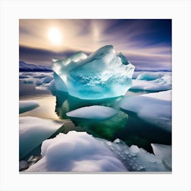 Iceberg In The Water 1 Canvas Print